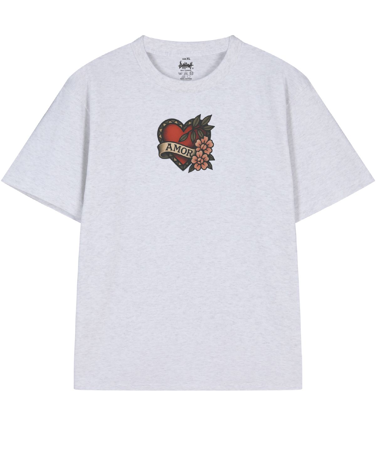 드리프트아웃(DRIFTOUT) 아모르 앤 쏜즈 하트 반팔 티셔츠 (3color)