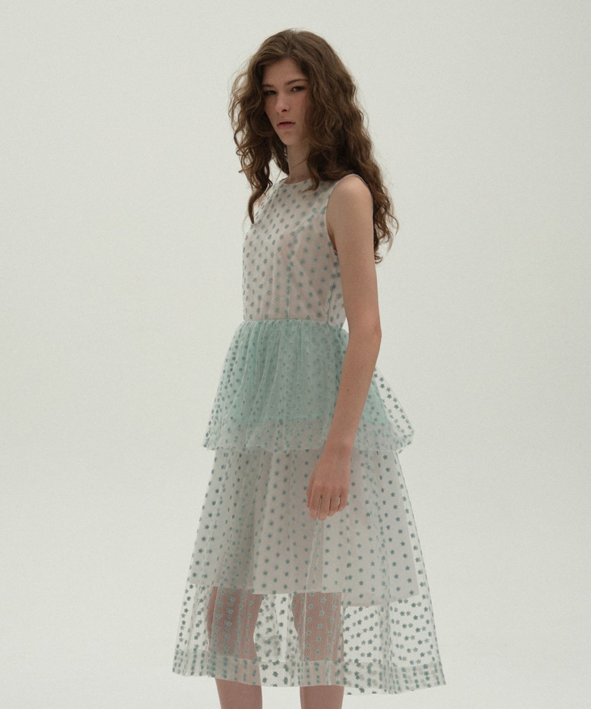 클로르(CLOR) BUBBLE LONG DRESS - 2 colors