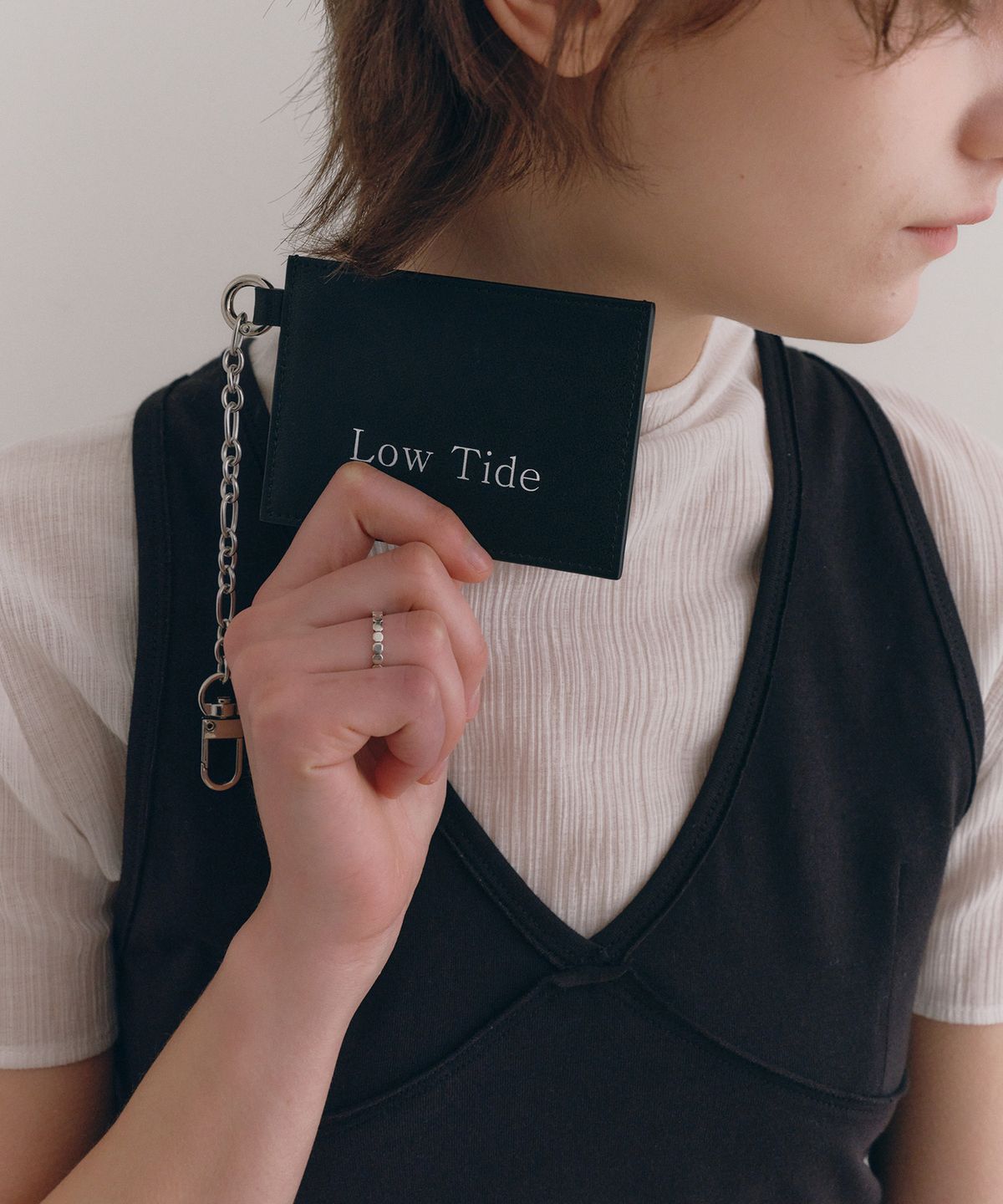 로우타이드(LOW TIDE) KEYRING CARD WALLET [BLACK]