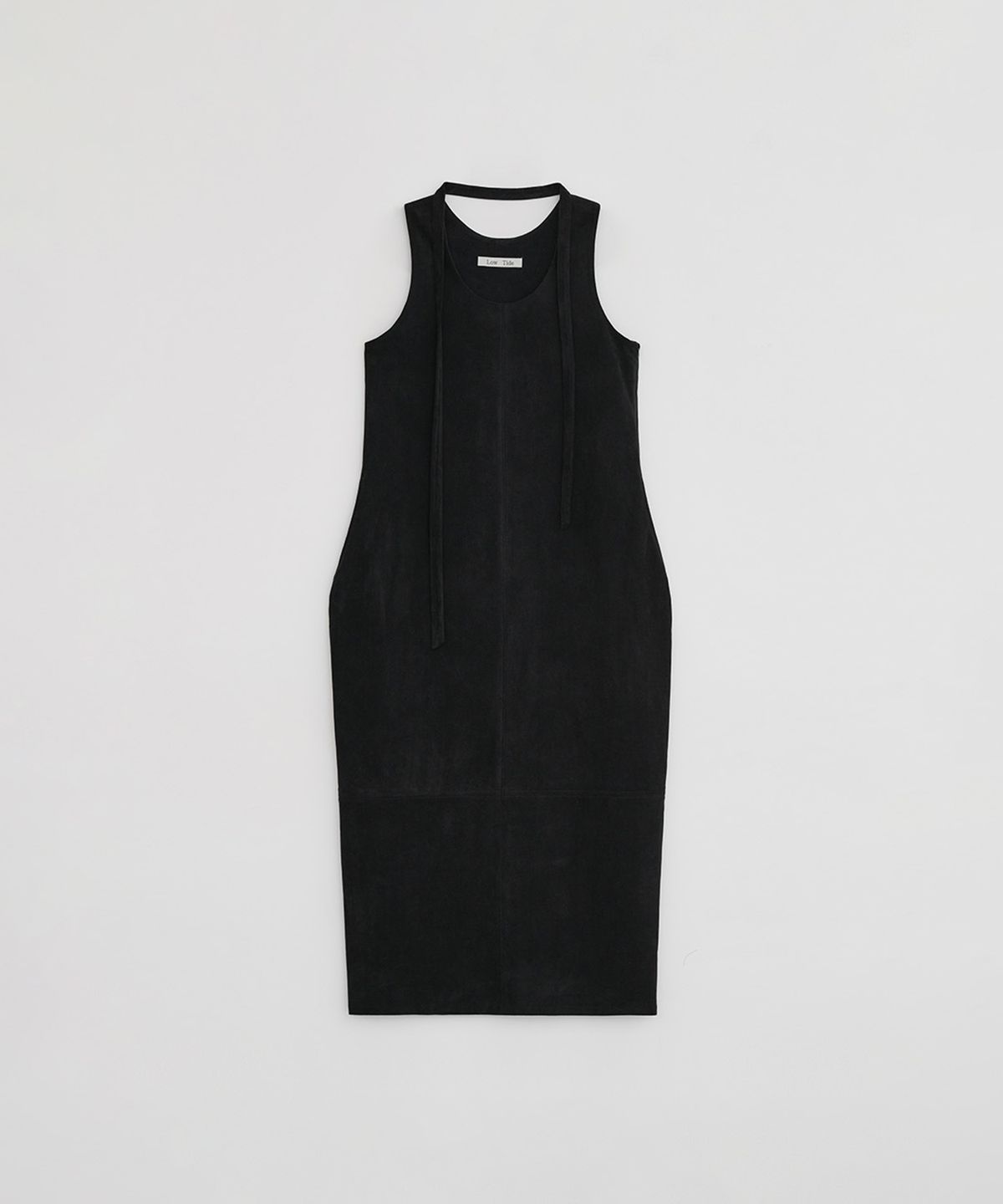 로우타이드(LOW TIDE) SUEDE BALLOON DRESS [BLACK]