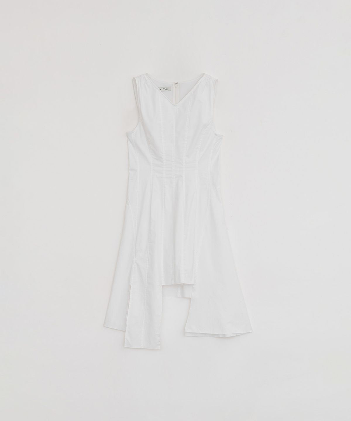 로우타이드(LOW TIDE) DAMAGED COTTON DRESS [WHITE]
