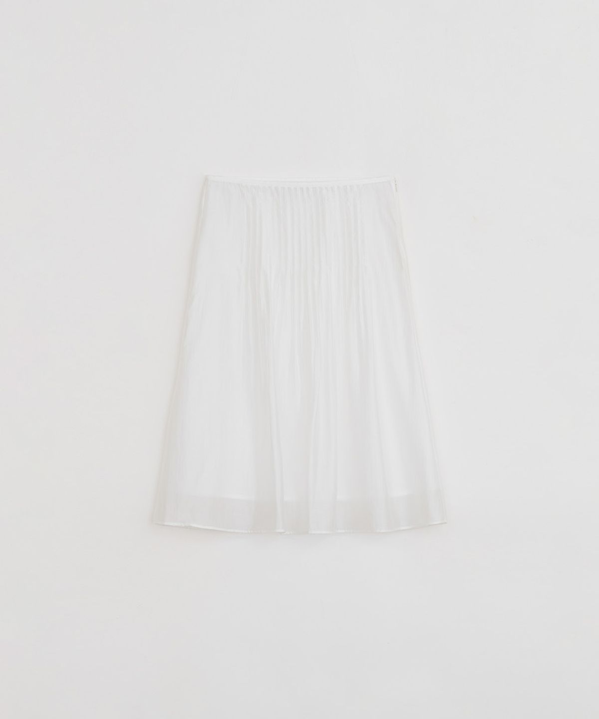 로우타이드(LOW TIDE) SILKY PINTUCK SKIRT [WHITE]