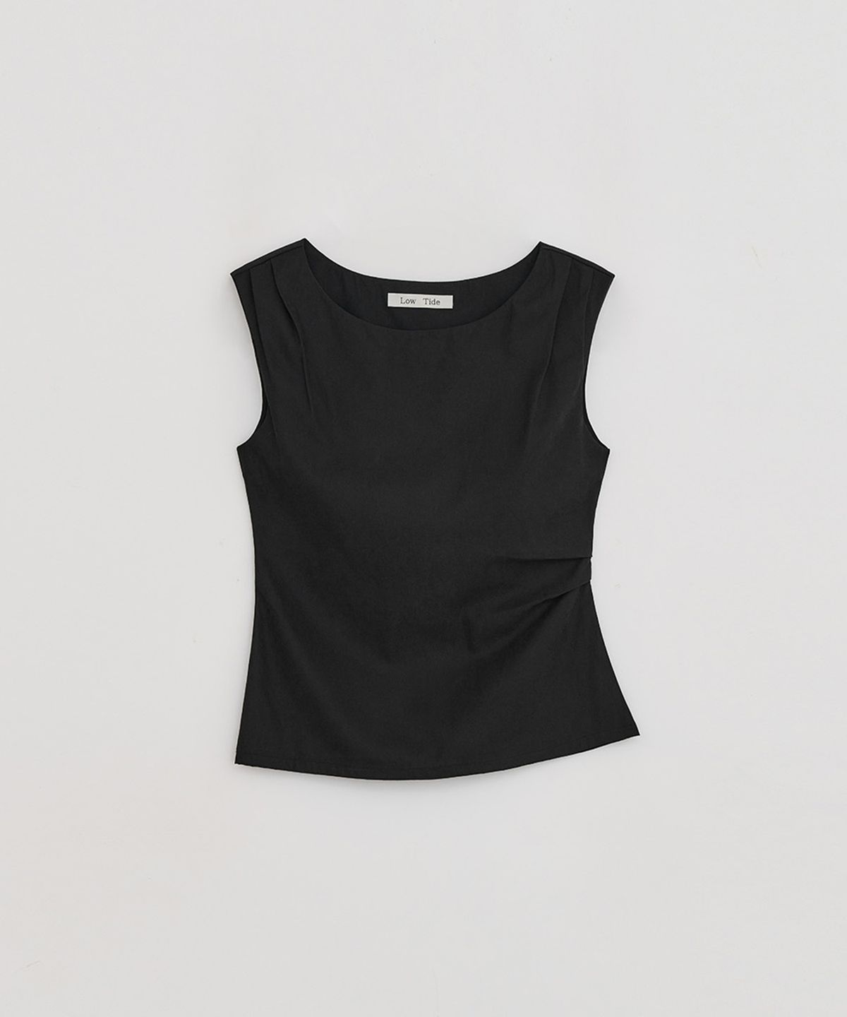 로우타이드(LOW TIDE) BOATNECK BLOUSE [BLACK]