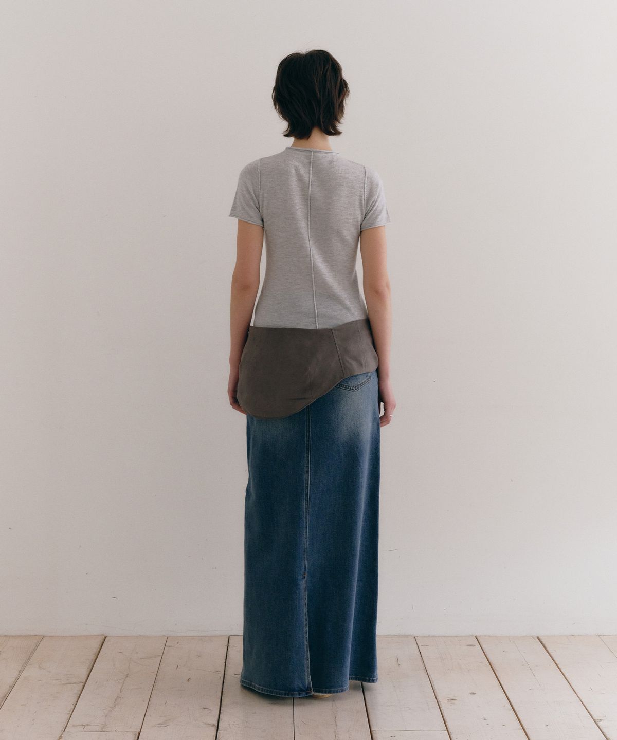 로우타이드(LOW TIDE) SLIT TURTLENECK KNIT [GREY]