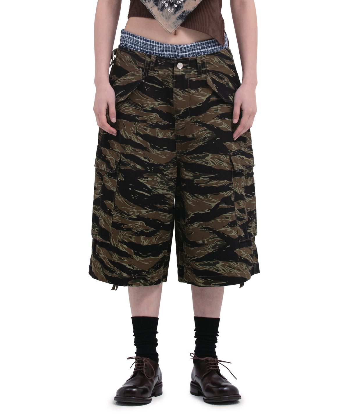 데프가먼츠(DEFGARMENTS) BERMUDA CARGO PANTS [CAMO]