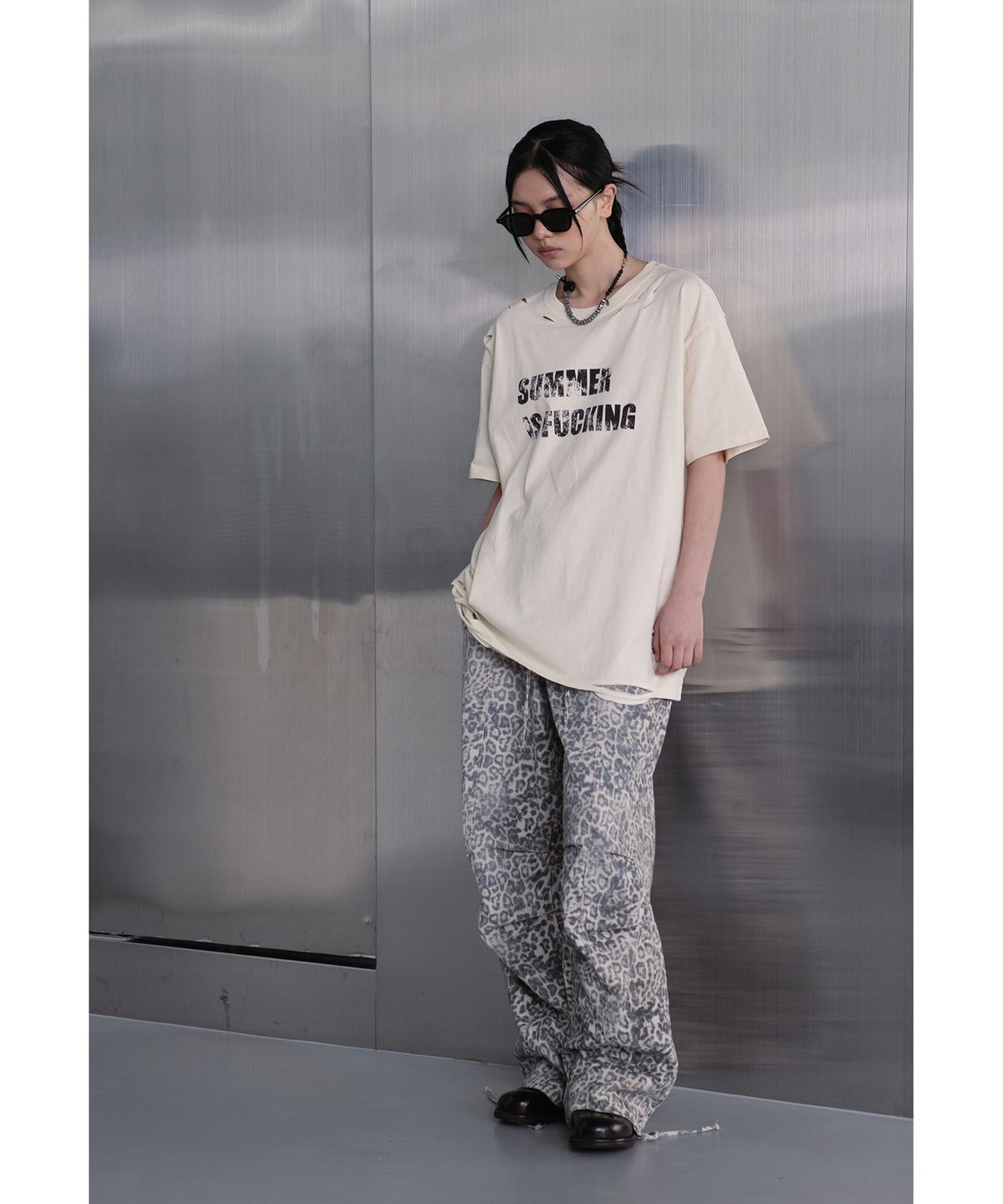 데프가먼츠(DEFGARMENTS) LEOPARD PANTS