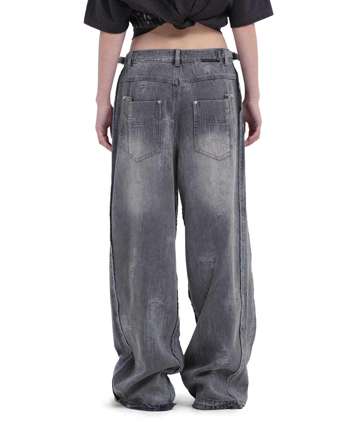 데프가먼츠(DEFGARMENTS) TURN INSIDE OUT DENIM [BLACK]