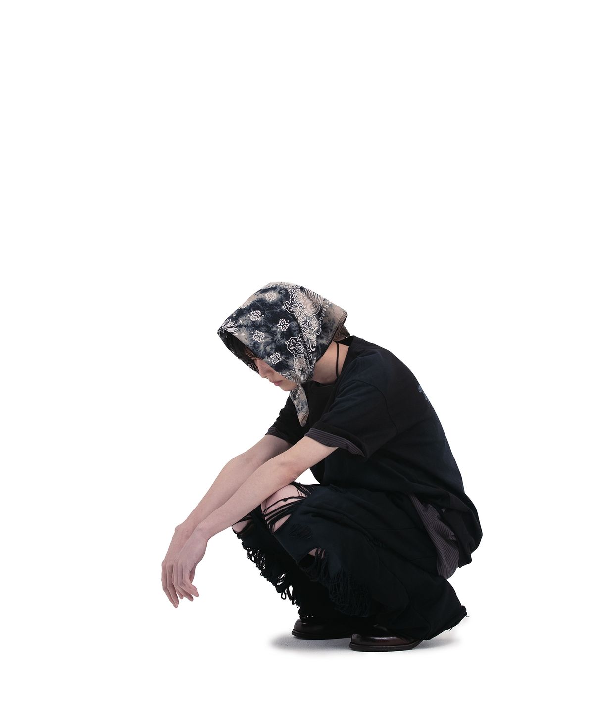 데프가먼츠(DEFGARMENTS) BLEACH BANDANA [5COLOR]