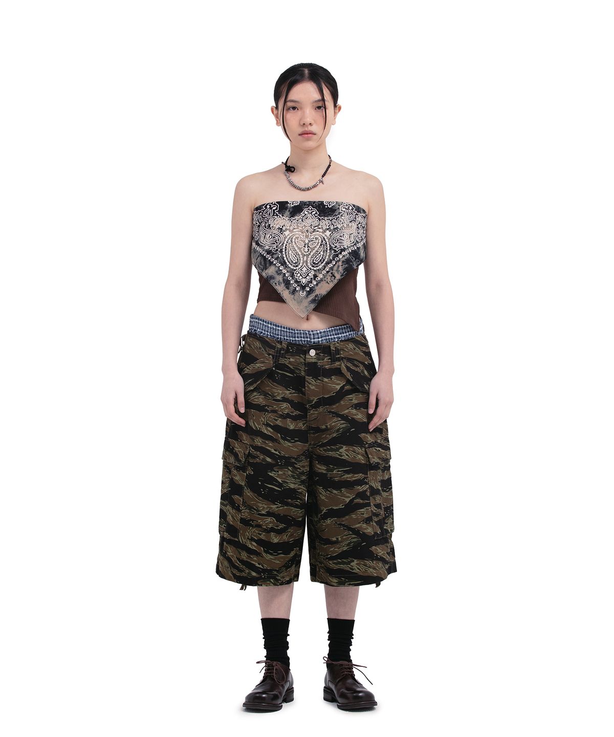 데프가먼츠(DEFGARMENTS) BLEACH BANDANA [5COLOR]