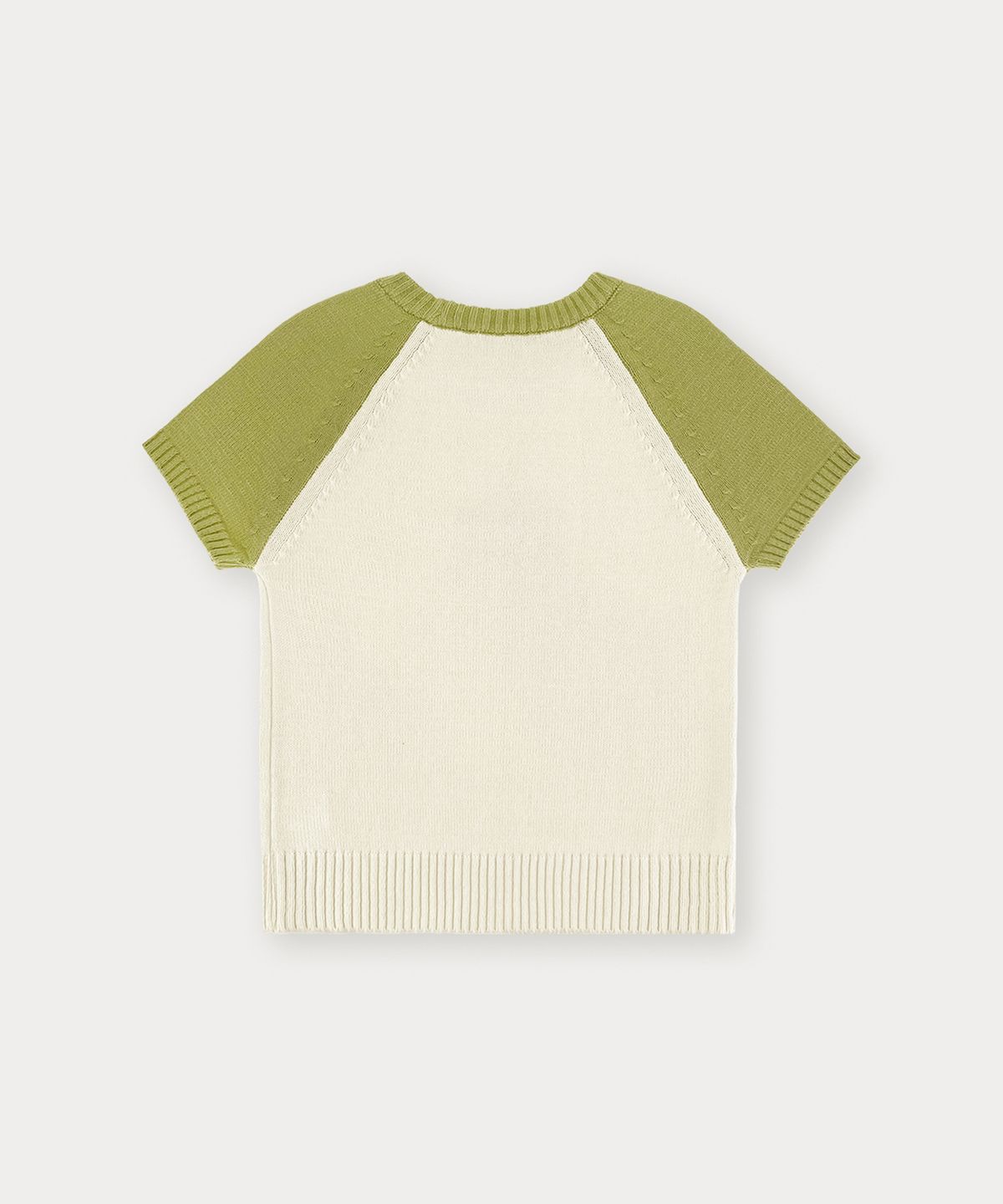 썸웨어버터(SOMEWHEREBUTTER) Casual Mini Letter Knit - Olive