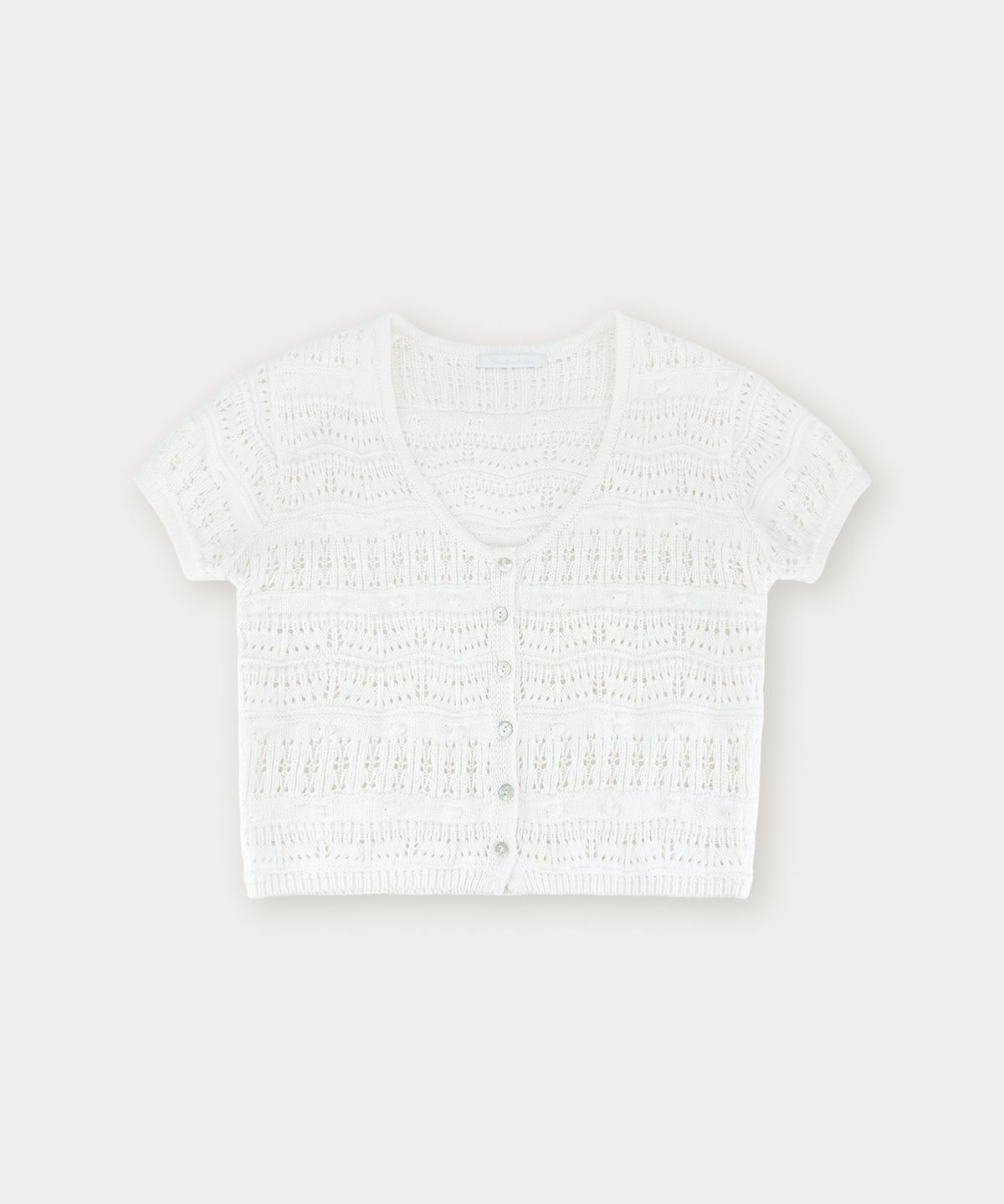 썸웨어버터(SOMEWHEREBUTTER) Kayah Skashi Cardigan - Ivory