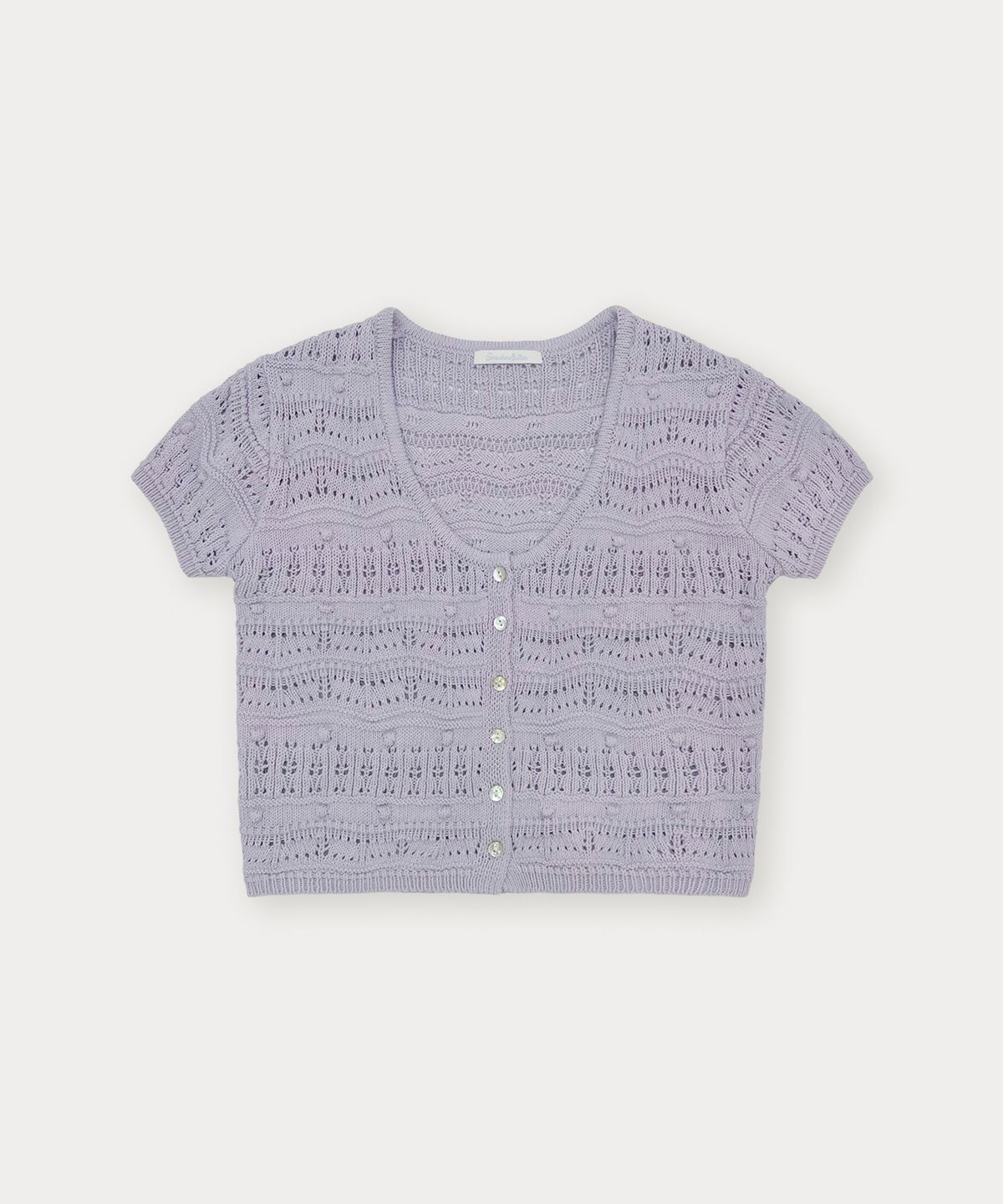 썸웨어버터(SOMEWHEREBUTTER) Kayah Skashi Cardigan - Lavender