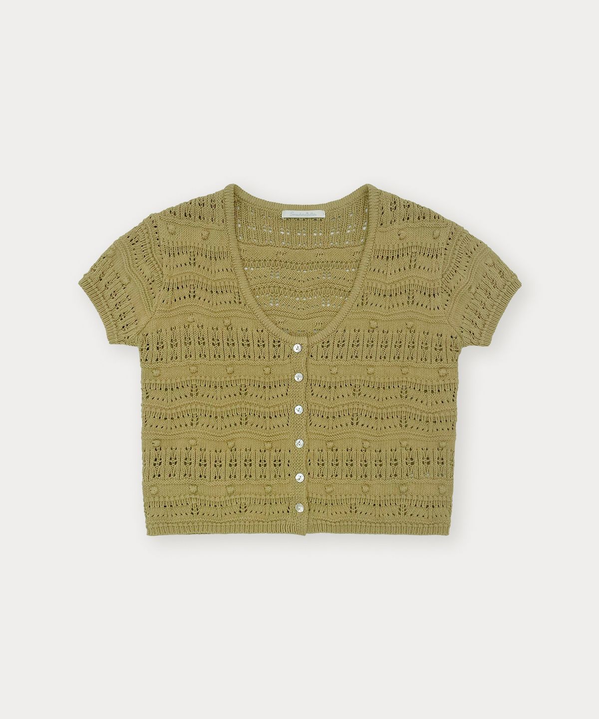 썸웨어버터(SOMEWHEREBUTTER) Kayah Skashi Cardigan - Olive