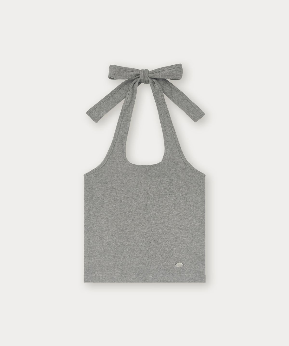 썸웨어버터(SOMEWHEREBUTTER) Halter Pendant Sleeveless - Grey