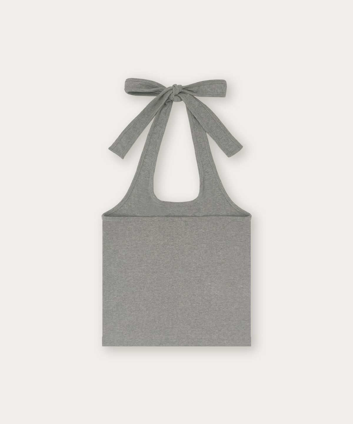 썸웨어버터(SOMEWHEREBUTTER) Halter Pendant Sleeveless - Grey