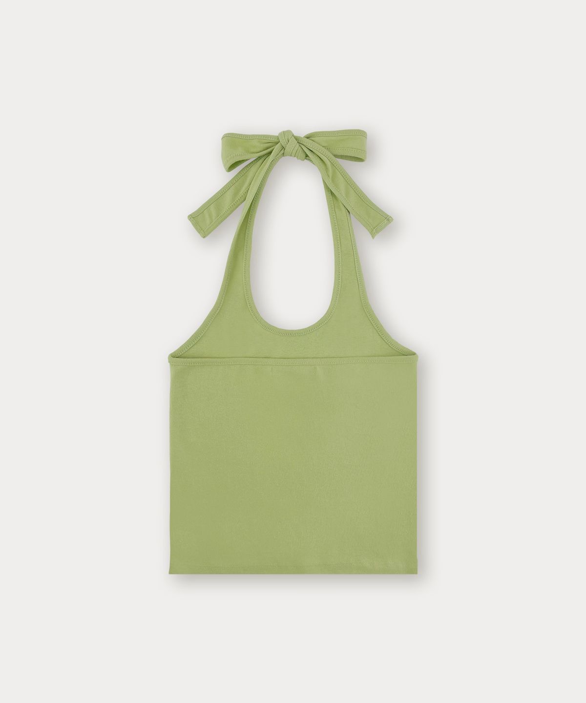 썸웨어버터(SOMEWHEREBUTTER) Halter Pendant Sleeveless - Olive