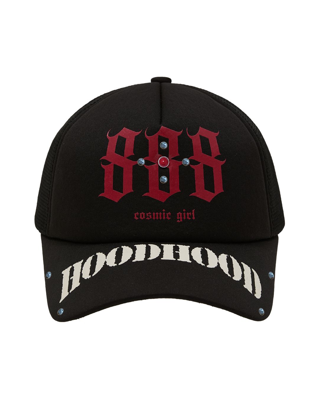 MUSINSA公式 | HOODHOOD 888 Mesh Trucker Cap Black