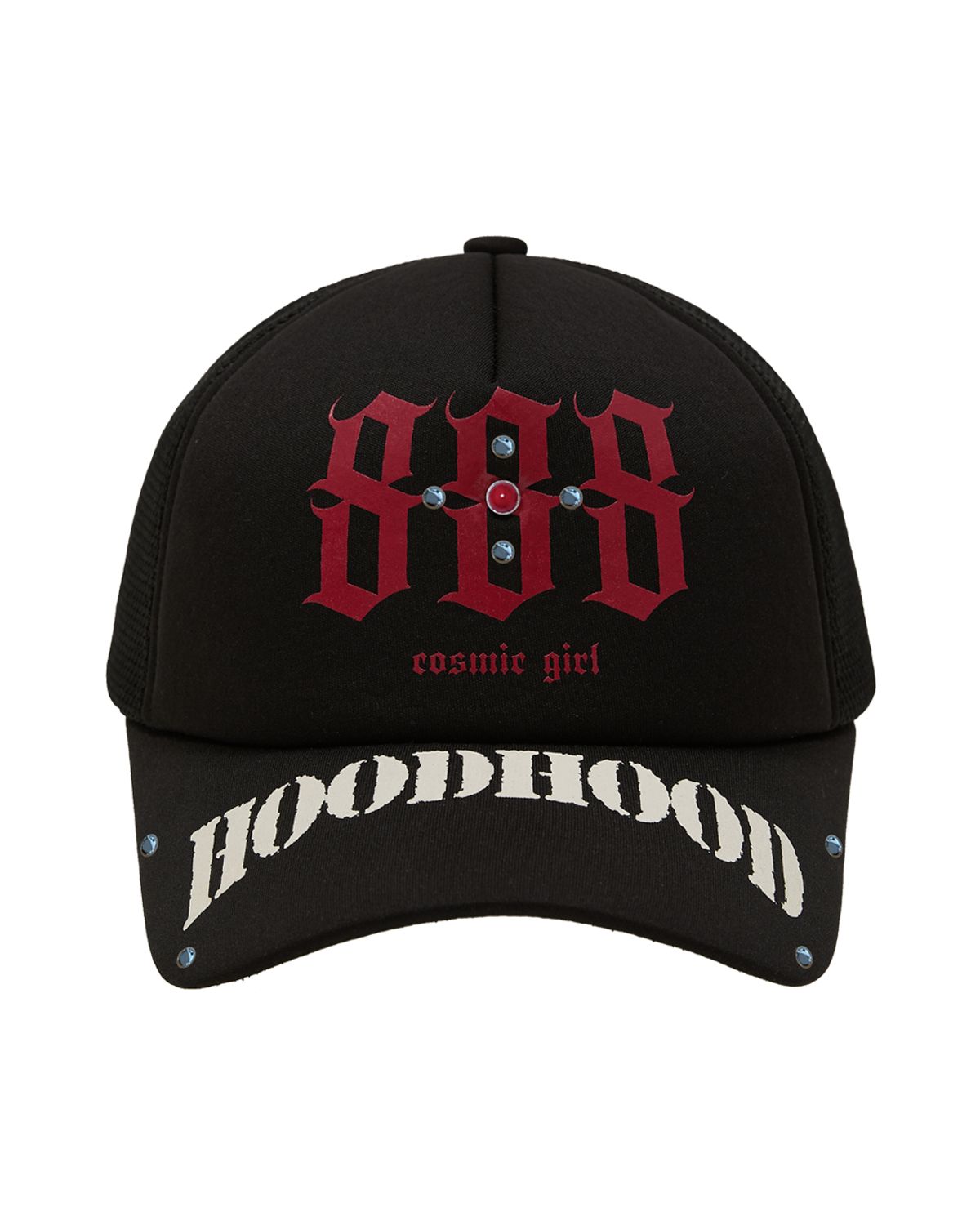 후드후드(HOODHOOD) 888 메쉬 트러커 캡 블랙