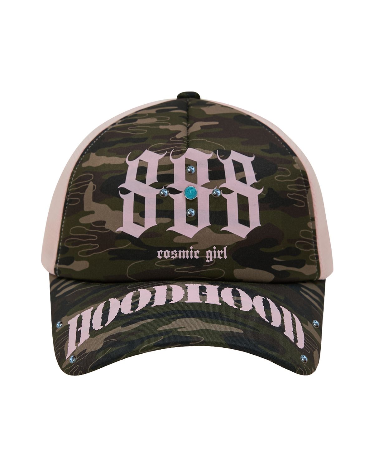 후드후드(HOODHOOD) 888 메쉬 트러커 캡 카모
