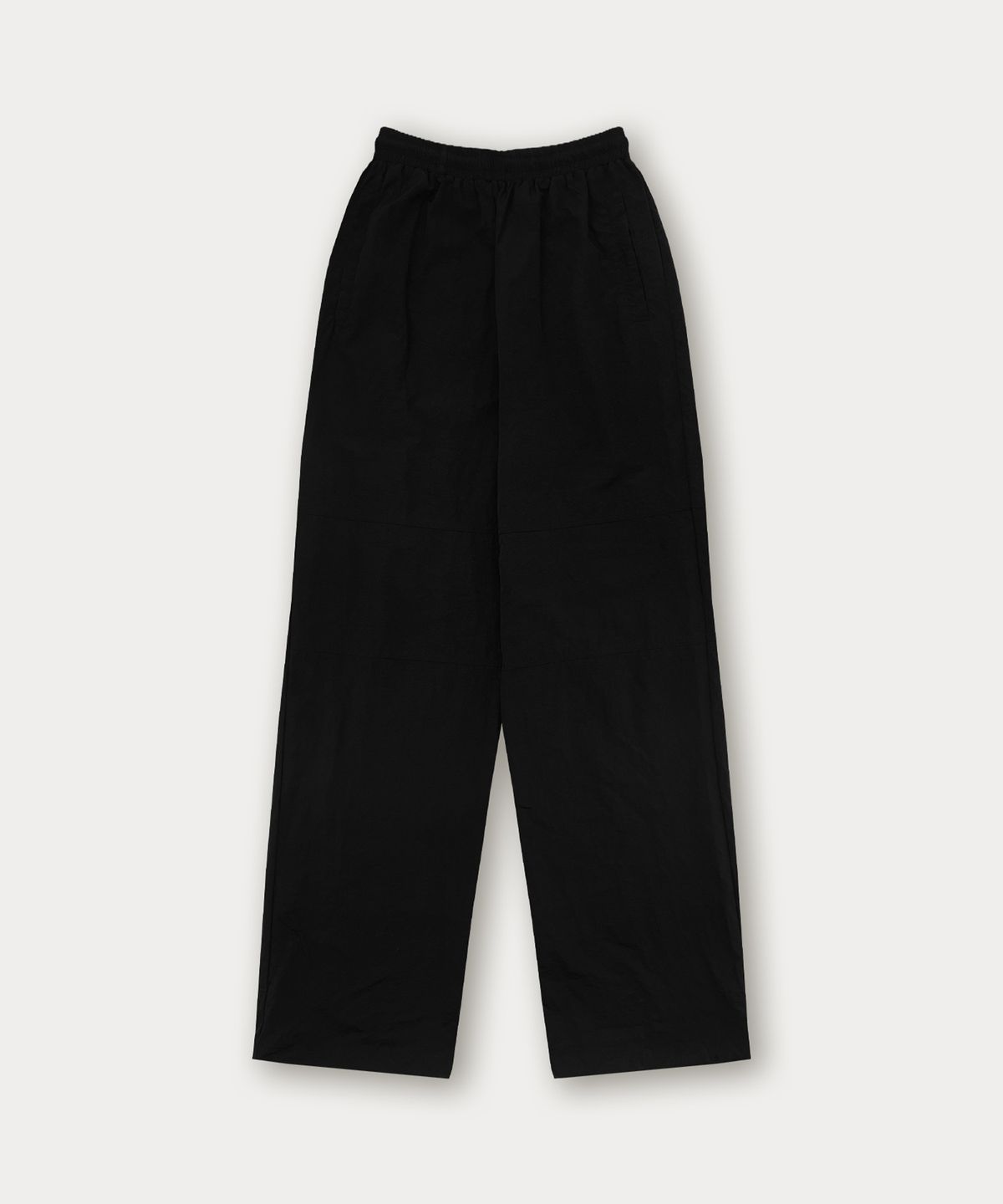 썸웨어버터(SOMEWHEREBUTTER) Line Nylon String Pants - Black