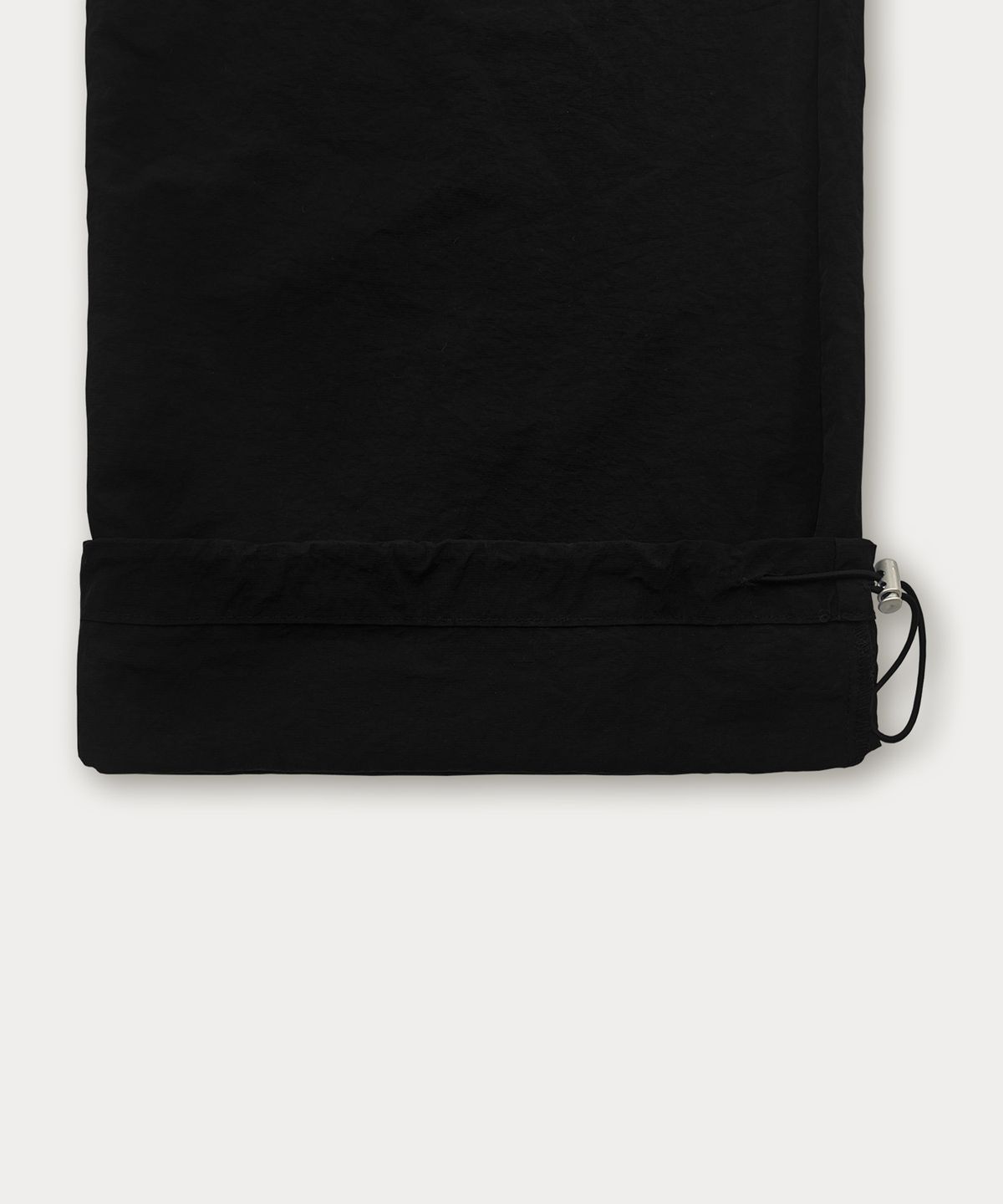 썸웨어버터(SOMEWHEREBUTTER) Line Nylon String Pants - Black
