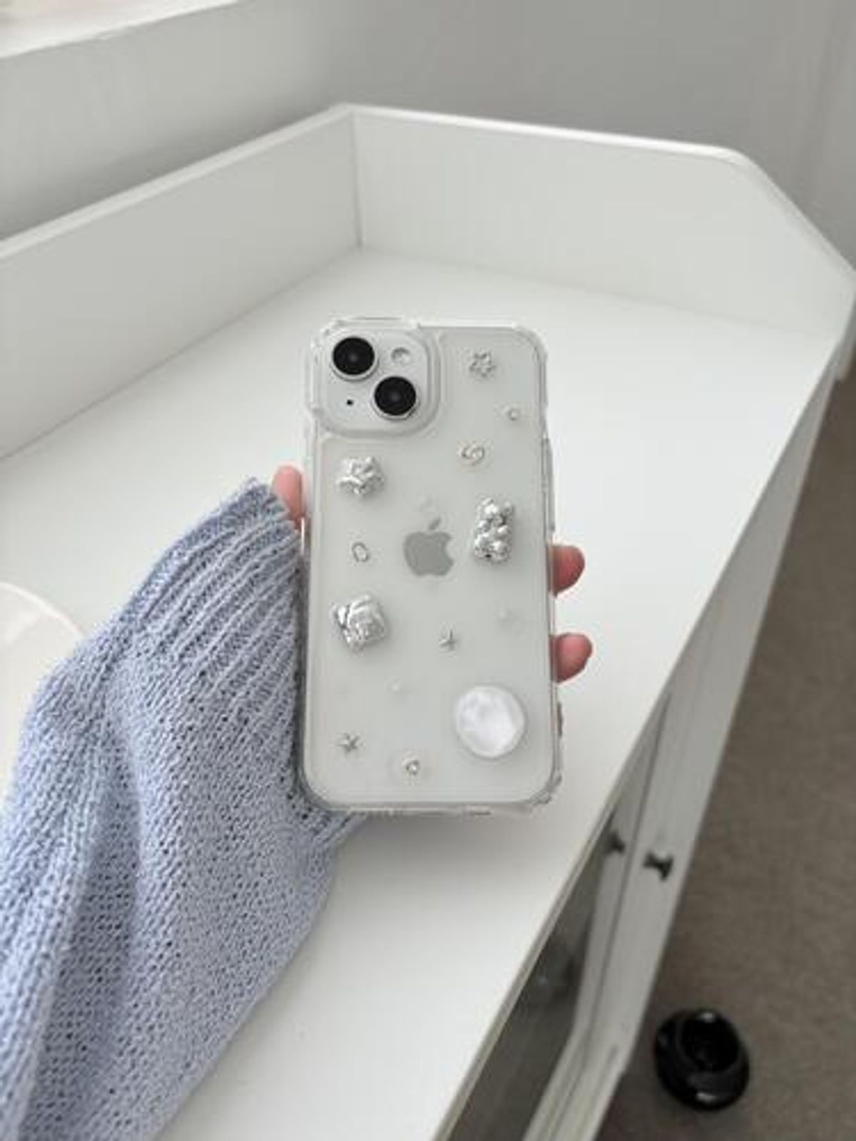 크림비(CREAMBEE) silver bear case [레진케이스] 아이폰17 프로