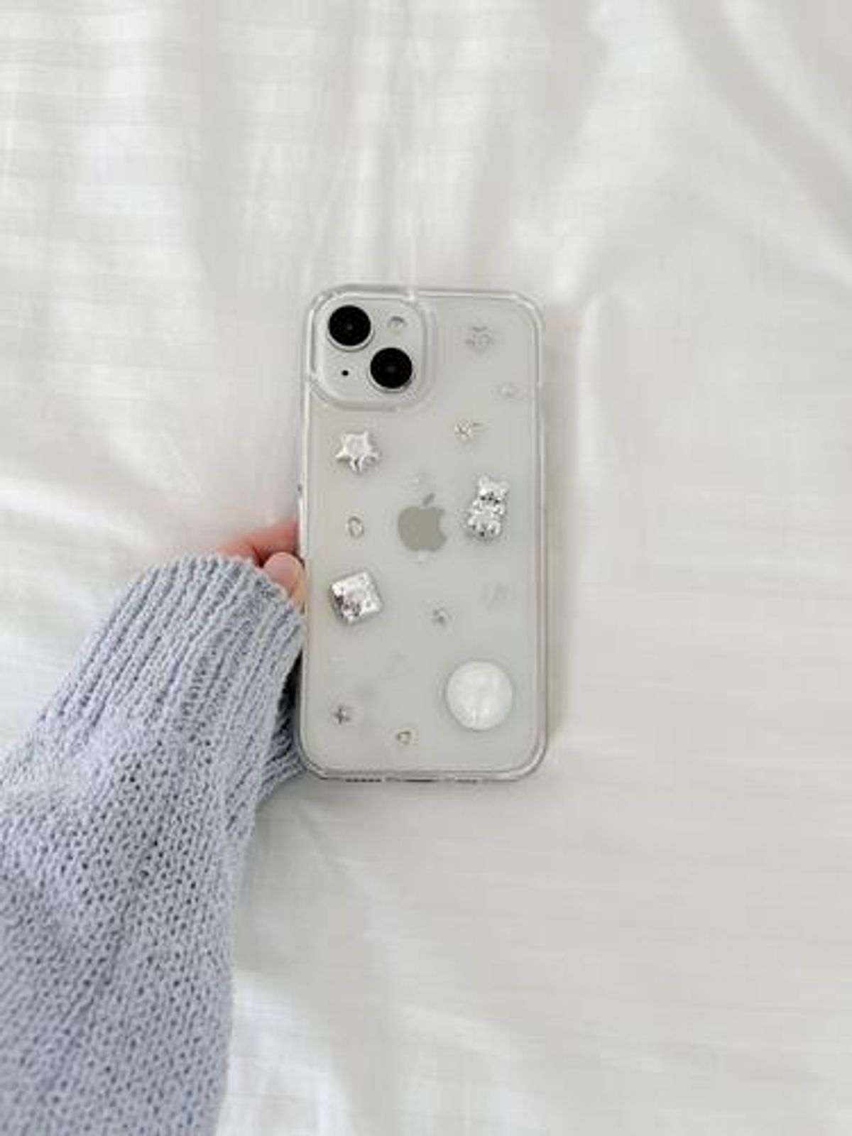 크림비(CREAMBEE) silver bear case [레진케이스] 아이폰17 프로