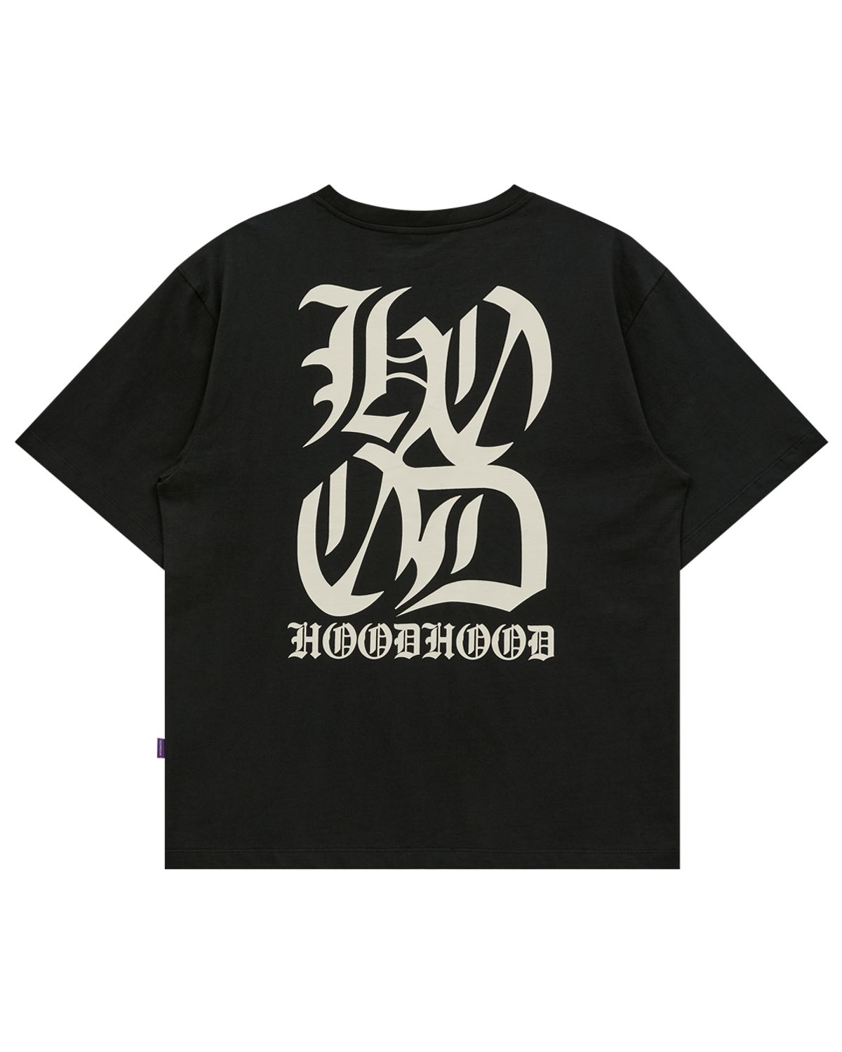 후드후드(HOODHOOD) H 로고 반팔티셔츠 블랙