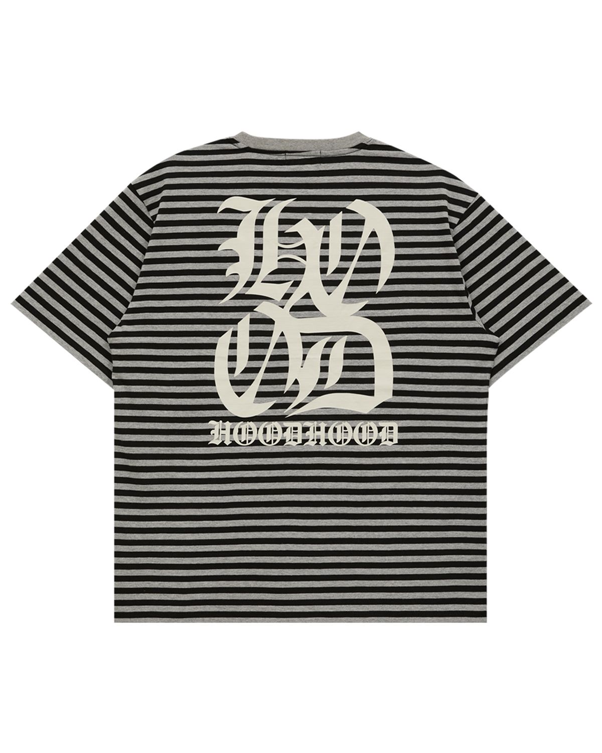 후드후드(HOODHOOD) H 로고 반팔티셔츠 스트라이프