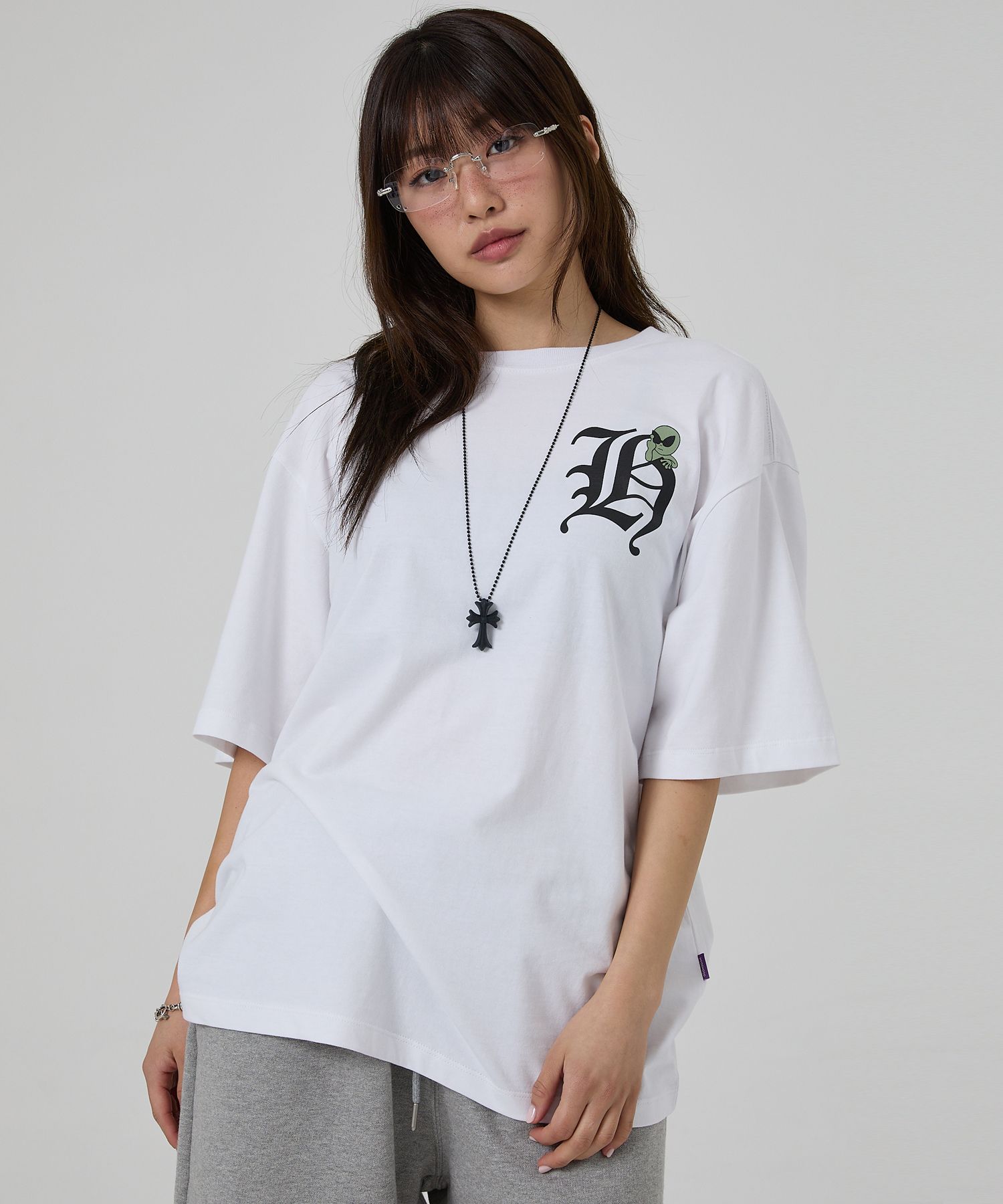 HOODHOOD ♥ H logo short sleeve t-shirt /追跡付 MUSINSA公式 | HOODHOOD H Logo Short Sleeve T-shirt Black