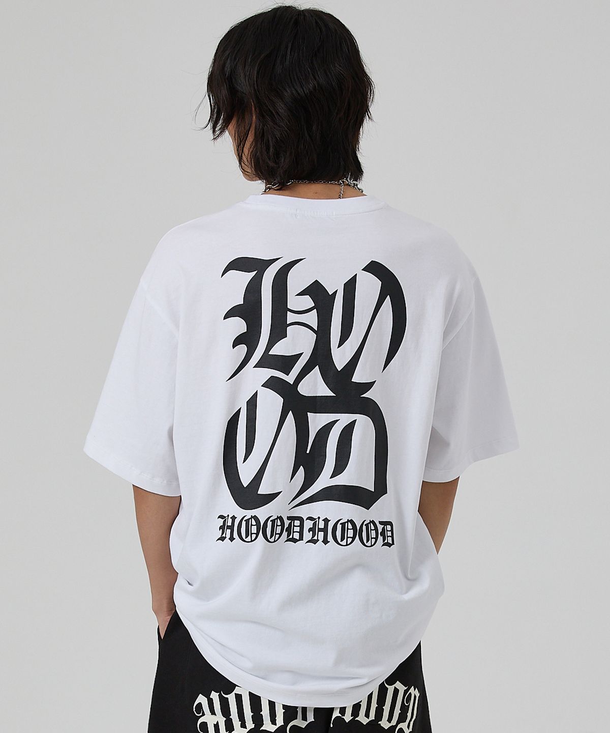 후드후드(HOODHOOD) H 로고 반팔티셔츠 화이트