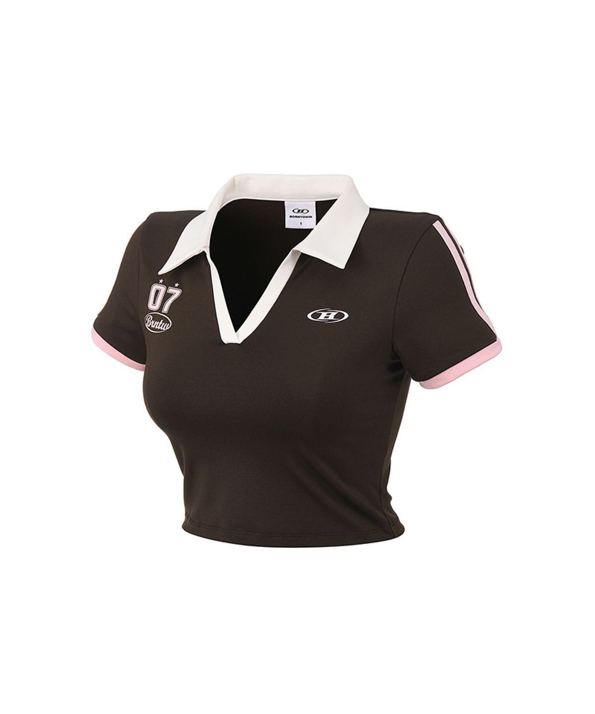 본투윈(BORN TO WIN) W BRNTW FOOTBALL CROP T-SHIRTS [BROWN]
