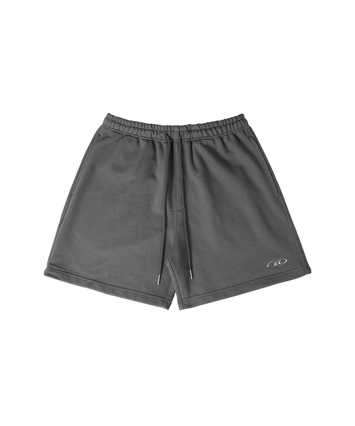 본투윈(BORN TO WIN) CHROME B HALF PANTS_SHORT VER [CHARCOAL]