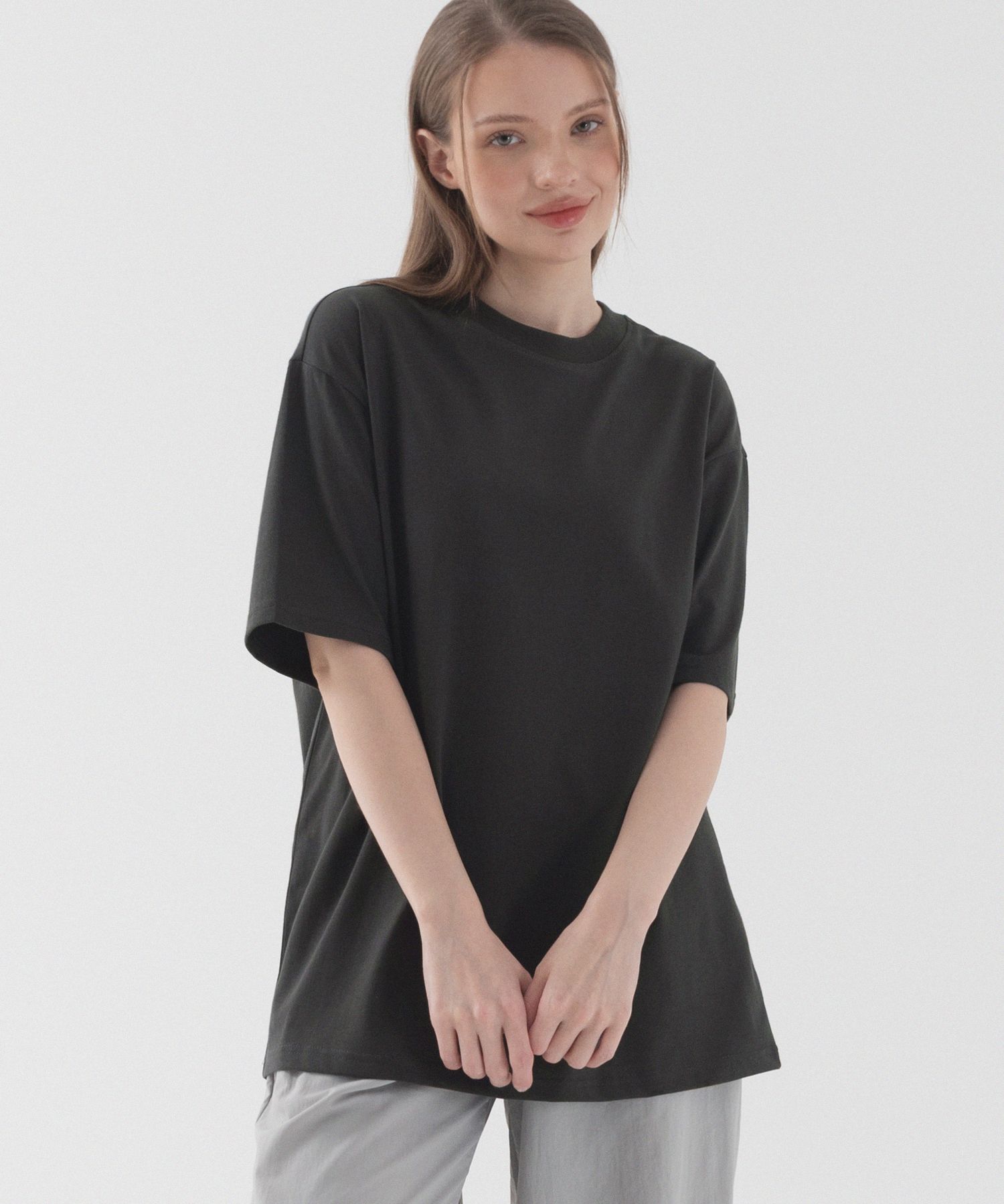 MUSINSA | PIANER Askin Cool Semi Oversized Short Sleeve T-Shirt