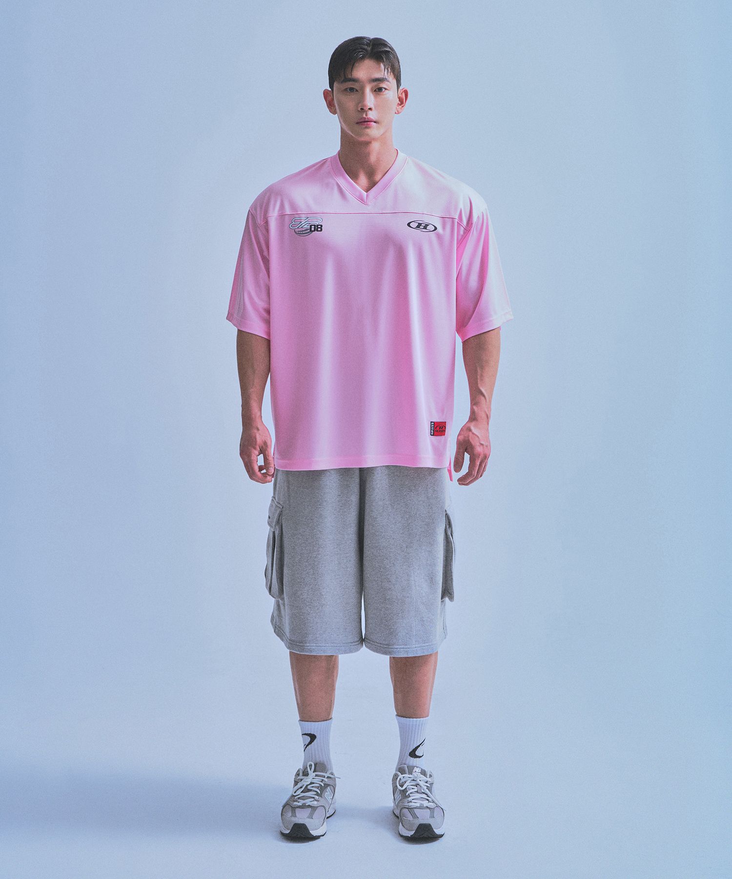 MUSINSA | BORN TO WIN 08 RUGBY JERSEY T-SHIRTS [PINK]