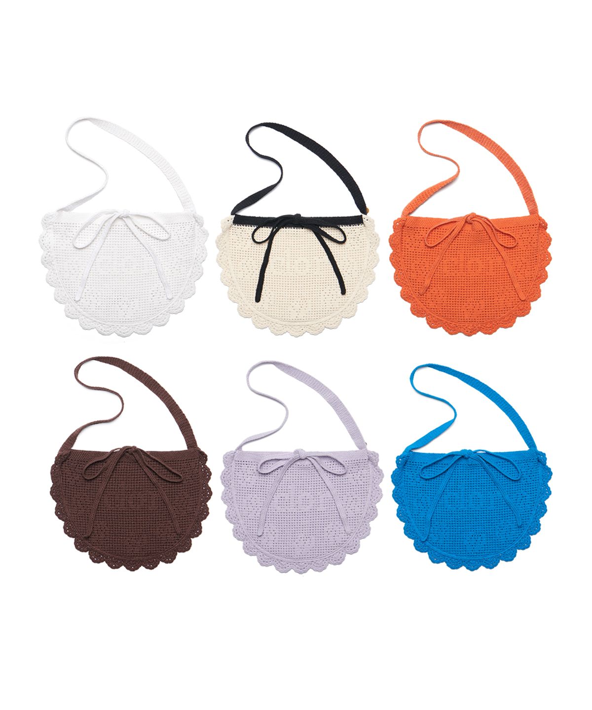 클로르(CLOR) CROCHET HALF MOON BAG(SMALL) - 6 colors