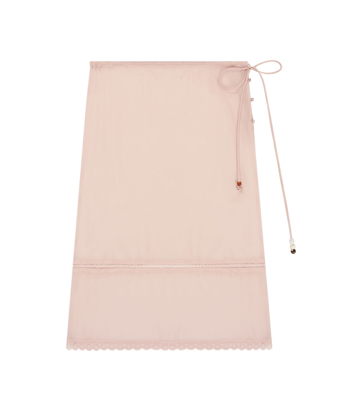 클로르(CLOR) BEADS SHEER MIDI SKIRT - 3 colors