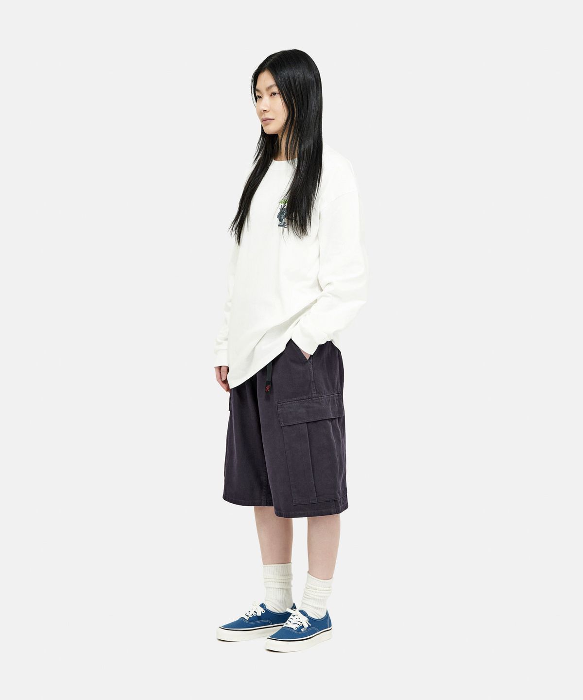 그라미치(GRAMICCI) 카고 쇼츠 Fossil Grey Pigment