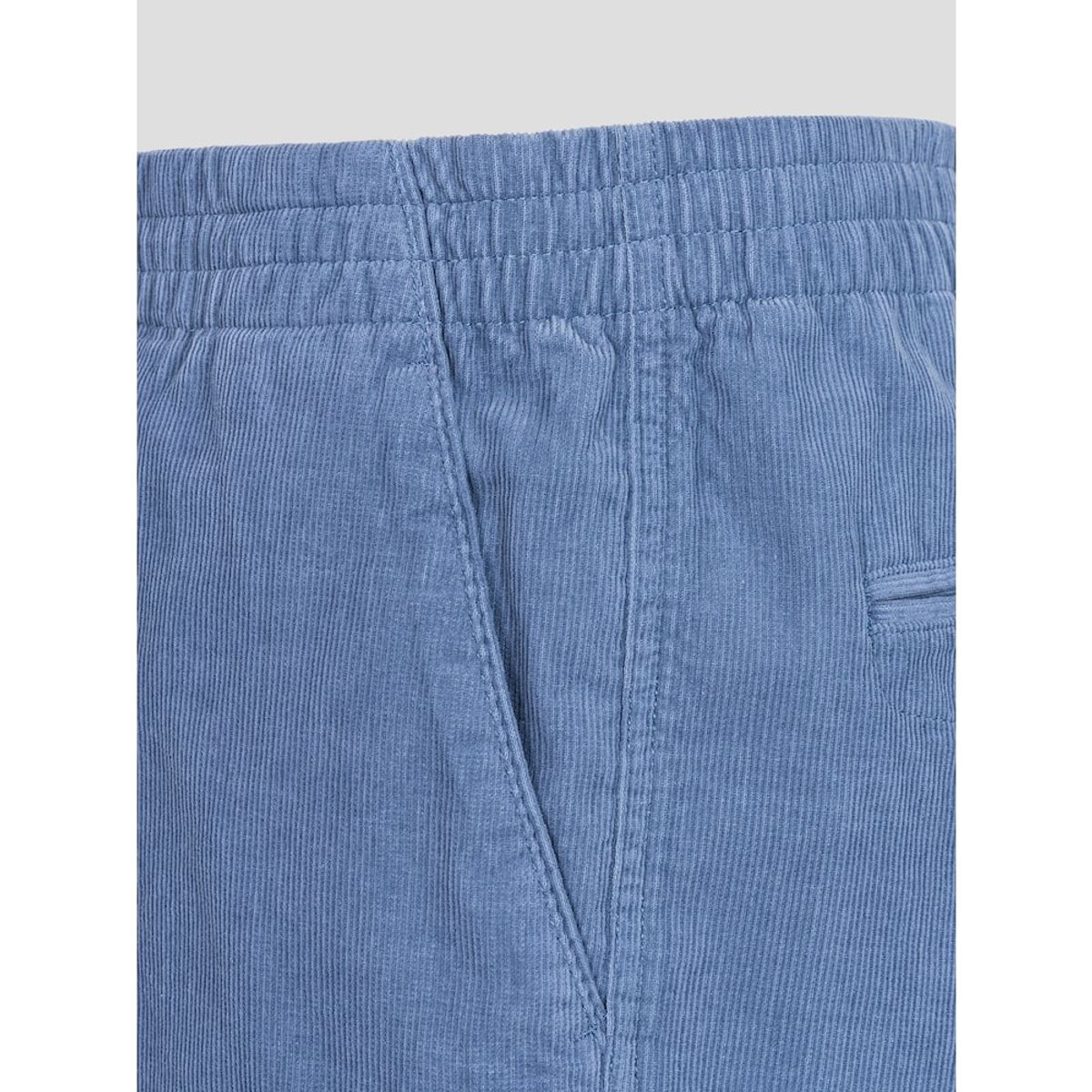 빈폴 멘(BEANPOLE MEN) 코듀로이 밴딩 하프 팬츠  블루