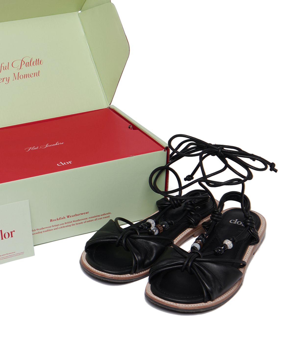 클로르(CLOR) BEADS KNOT SANDALS - 3 colors
