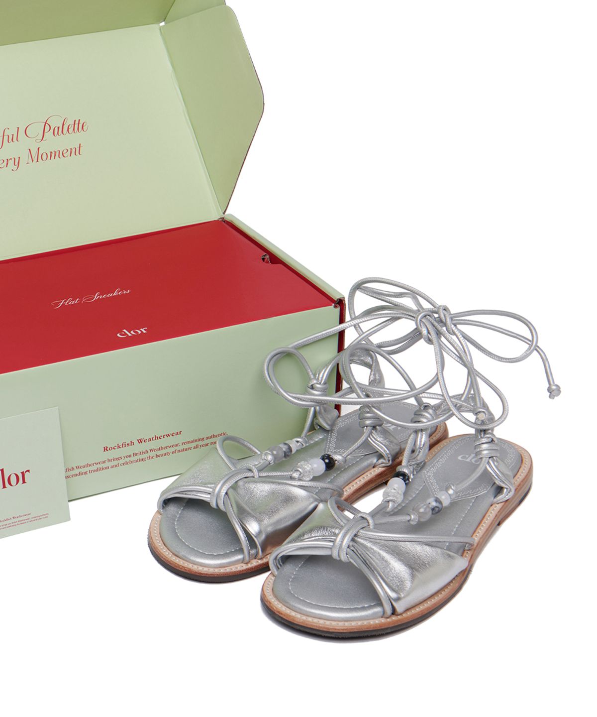 클로르(CLOR) BEADS KNOT SANDALS - 3 colors
