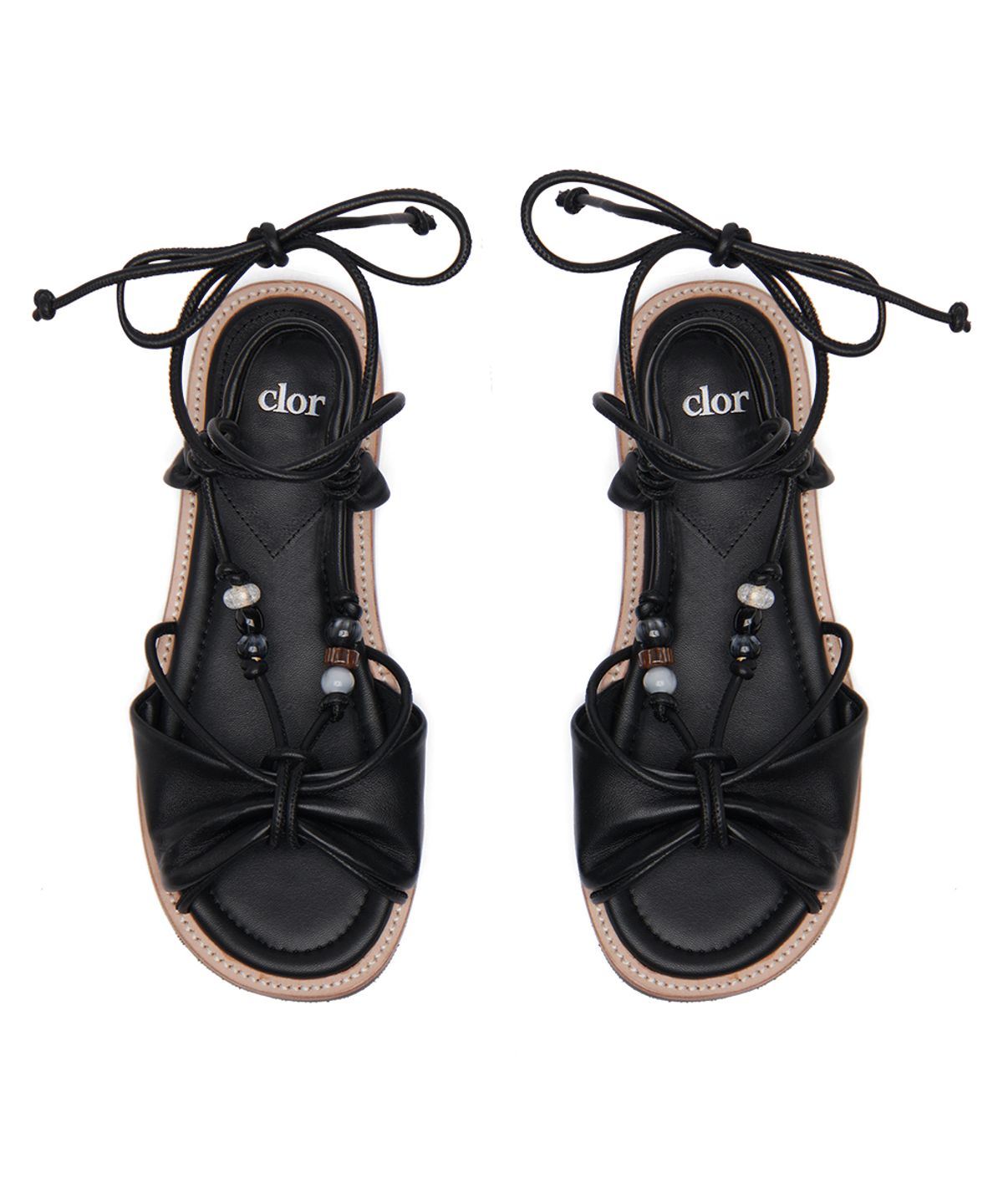 클로르(CLOR) BEADS KNOT SANDALS - 3 colors