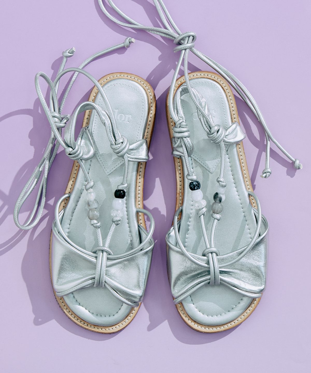 클로르(CLOR) BEADS KNOT SANDALS - 3 colors