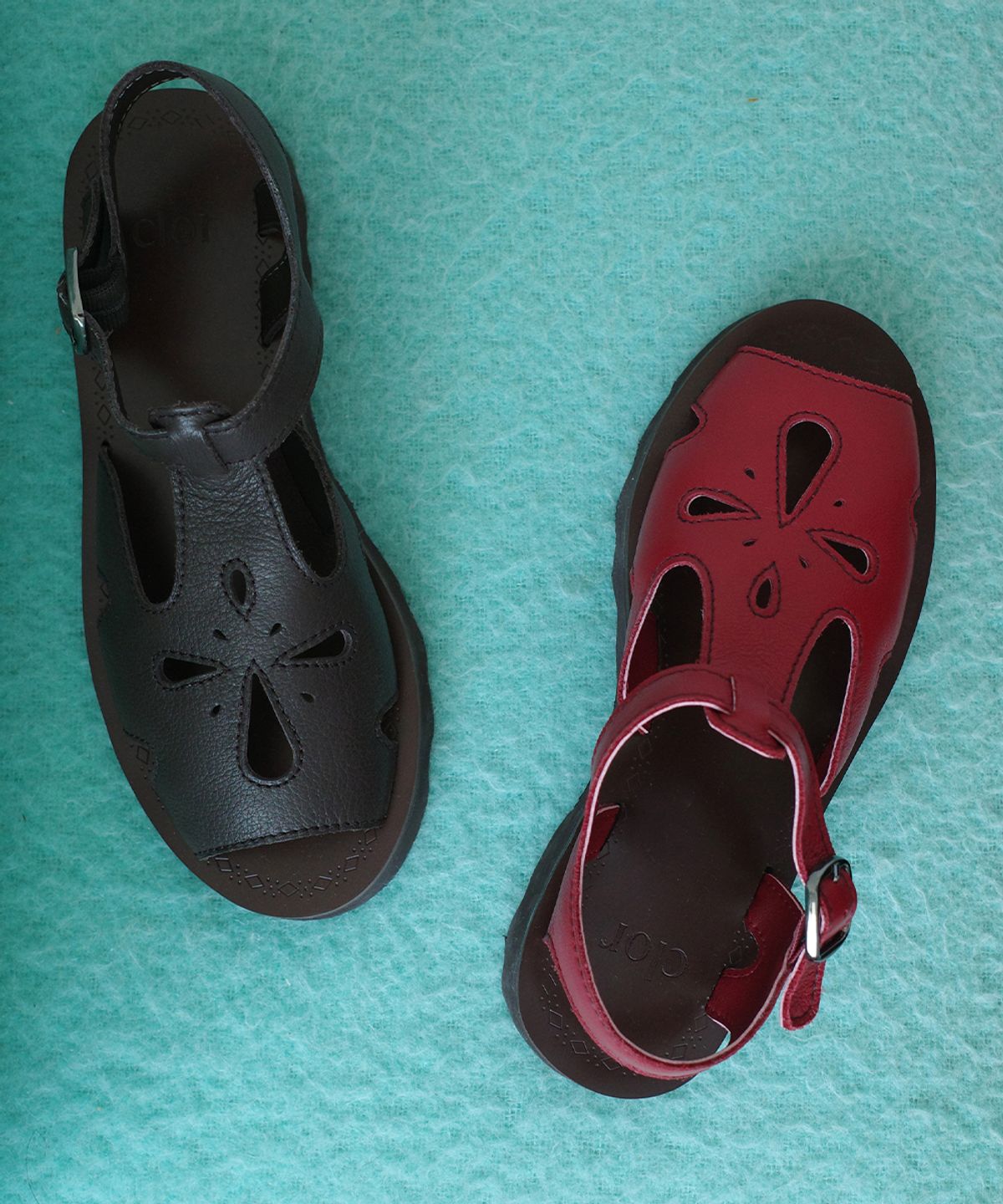클로르(CLOR) PETAL CUTOUT SANDALS - 4 colors