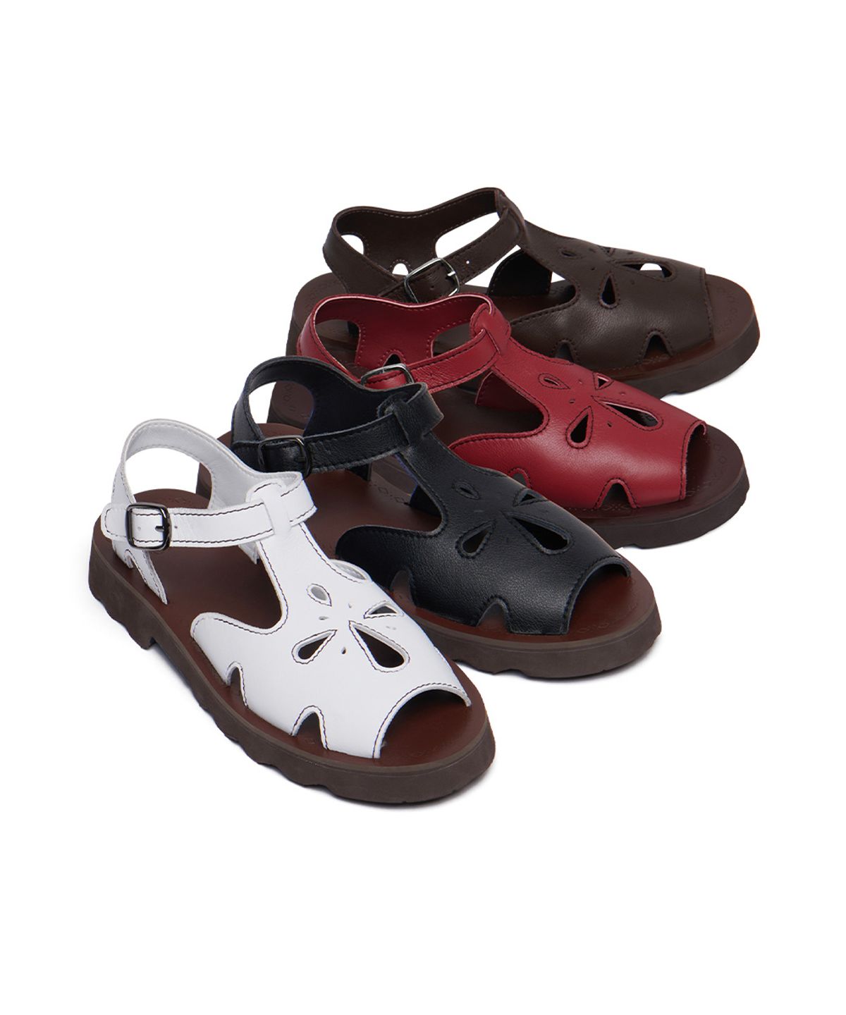 클로르(CLOR) PETAL CUTOUT SANDALS - 4 colors