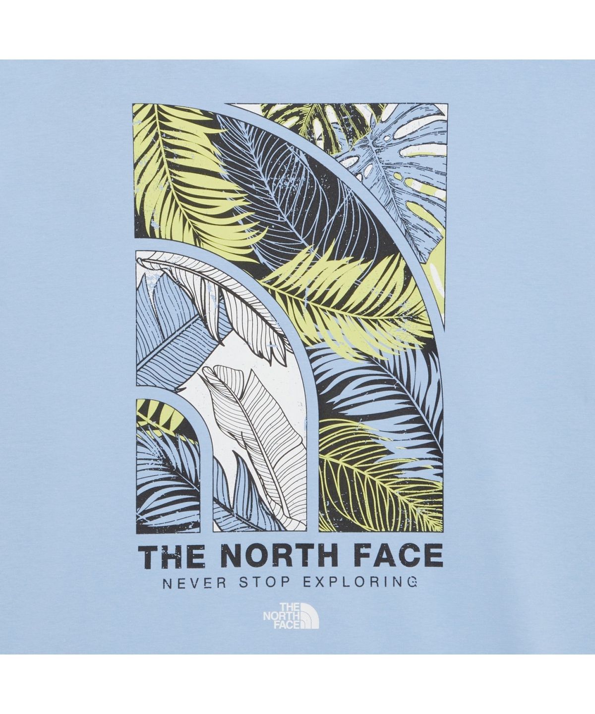 노스페이스(THE NORTH FACE) NT7UR52C 남성 에버그린 반팔 라운드티 2 ICE_BLUE