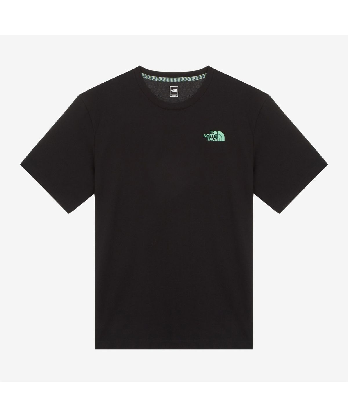 노스페이스(THE NORTH FACE) NT7UR52B 남성 에버그린 반팔 라운드티 2 BLACK