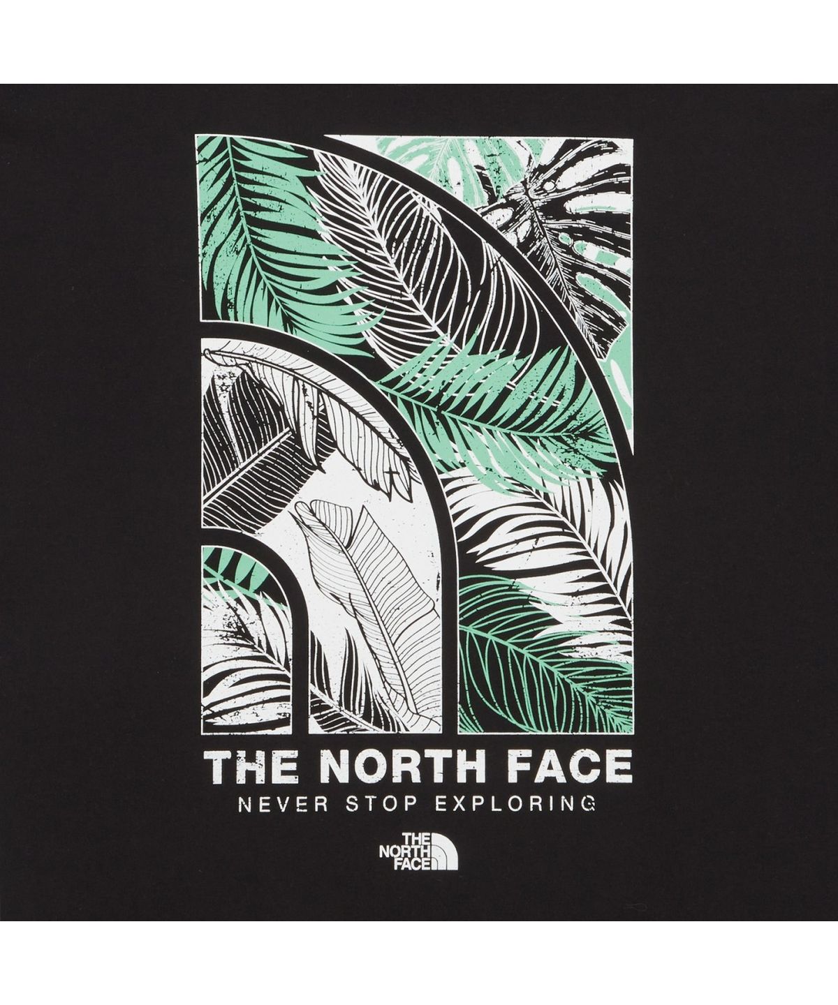 노스페이스(THE NORTH FACE) NT7UR52B 남성 에버그린 반팔 라운드티 2 BLACK
