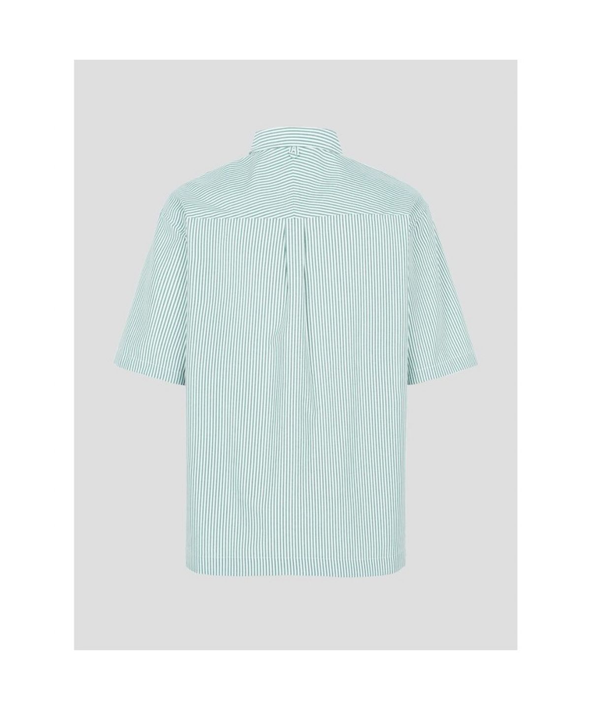 빈폴 멘(BEANPOLE MEN) 폴리 옥스퍼드 스트라이프 반소매 셔츠  그린 (BC5465C52M)