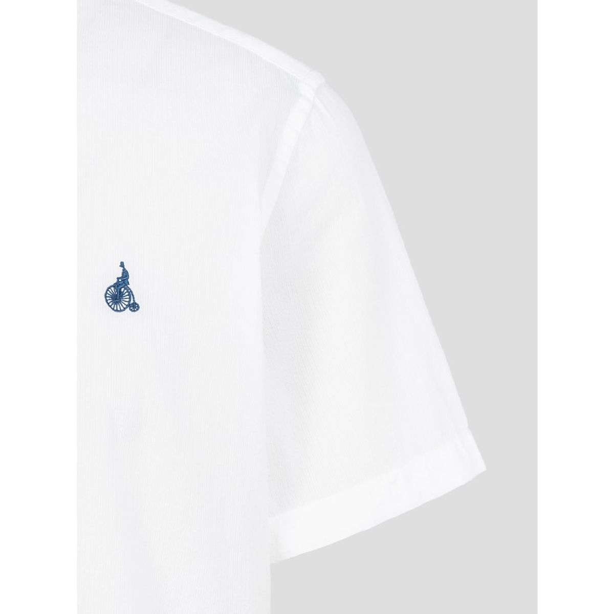 빈폴 멘(BEANPOLE MEN) 시어서커 솔리드 반소매 셔츠  화이트 (BC5465C411)